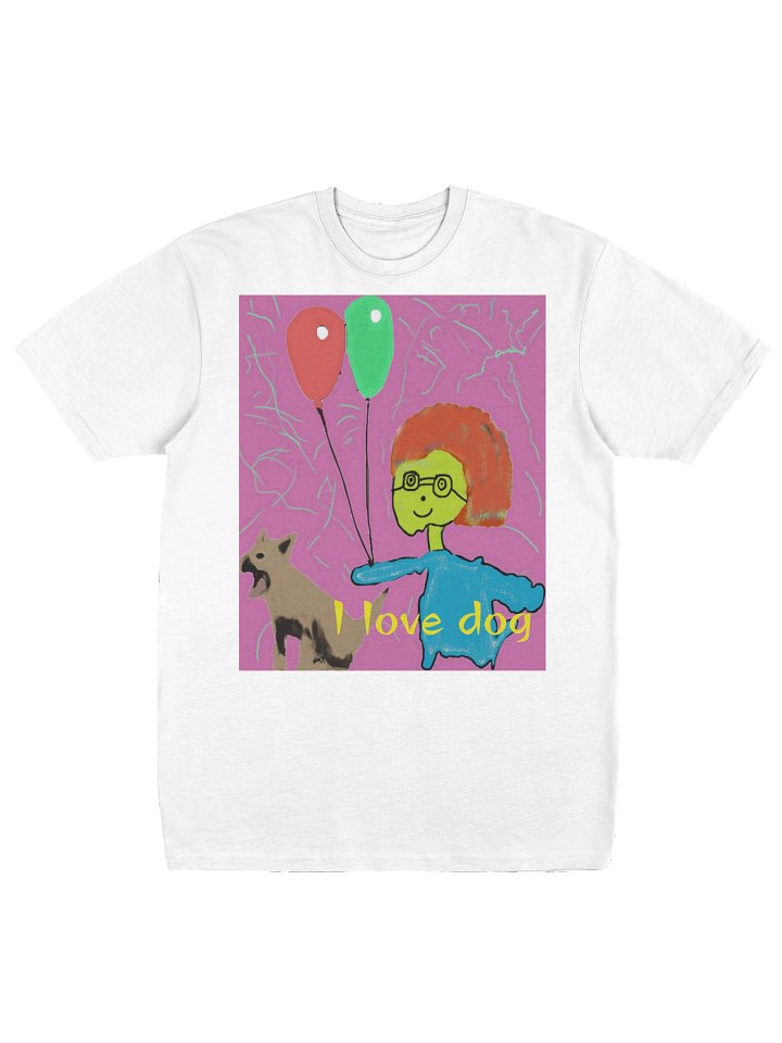 Cotton Heritage Men's Premium Heavyweight Tee: i love dog product image (2)