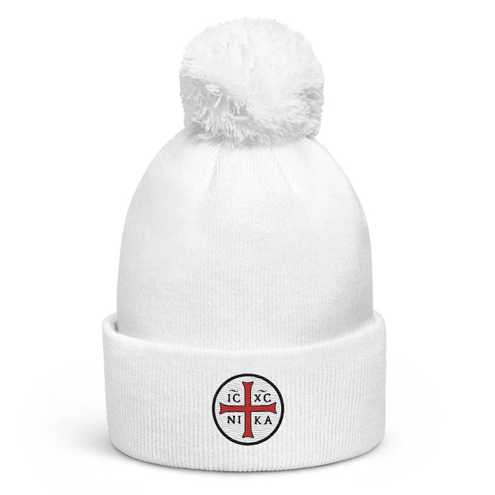 IC XC NI KA - Pom Pom Beanie (White - First Edition) product image (1)