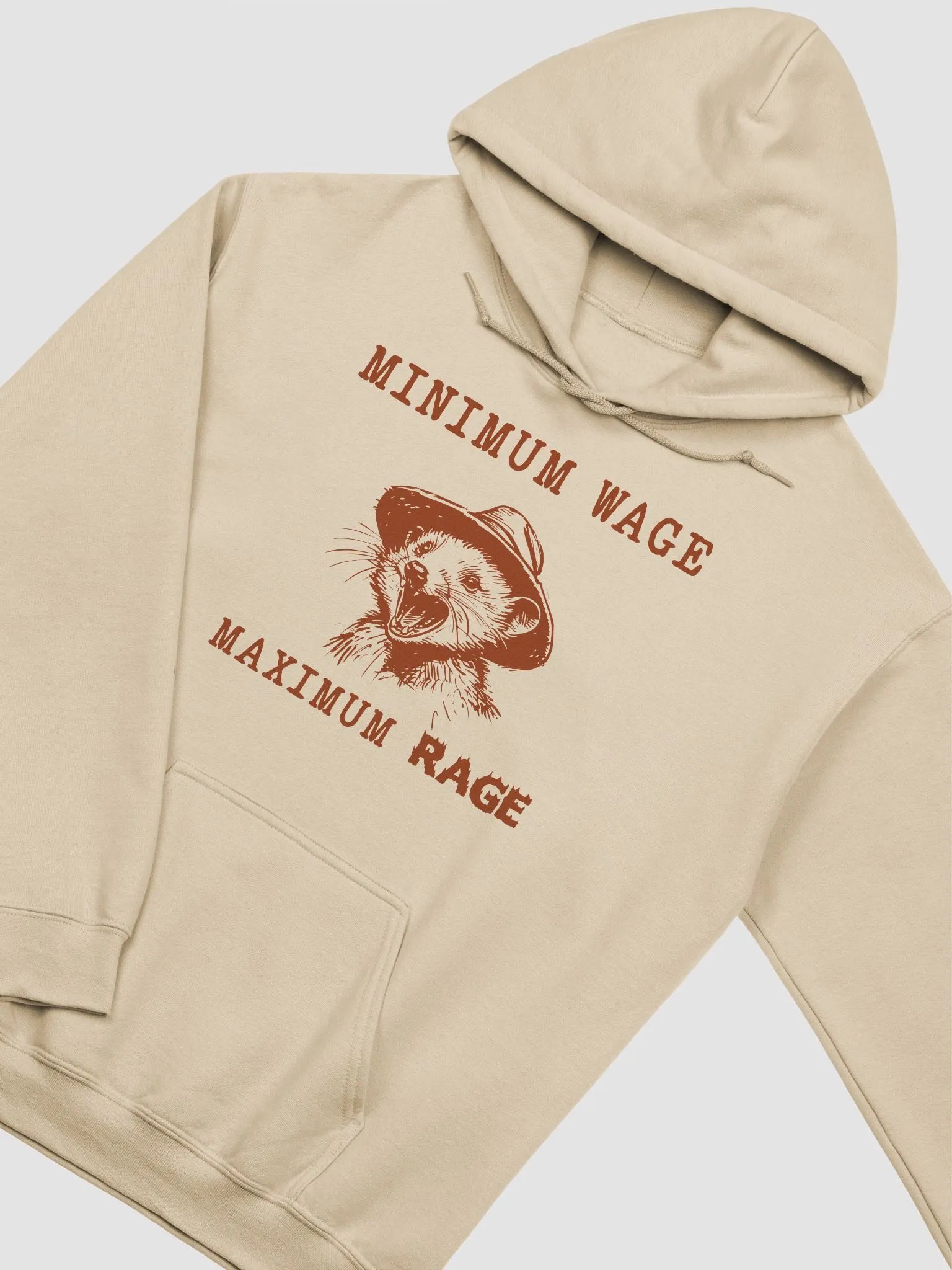 Minimum wage maximum rage Hoodie product image (2)