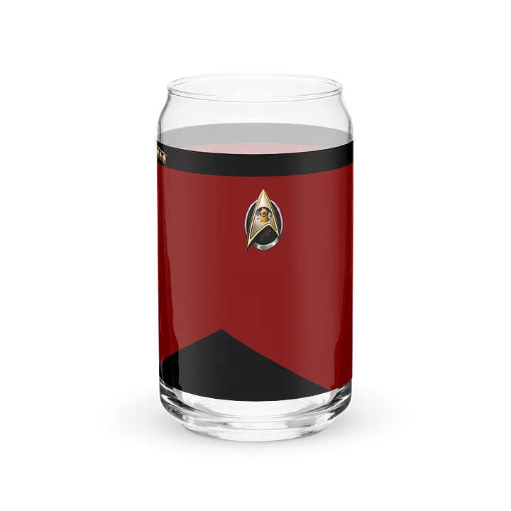 Officer Inspired Can Glass -Red Division product image (1)