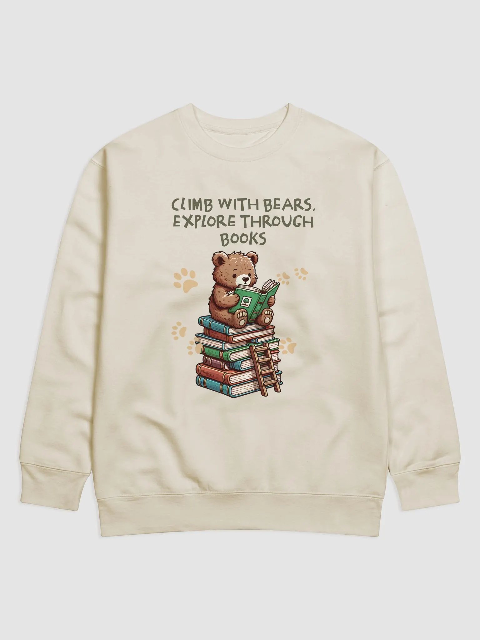 Bear Bookworm Premium Sweatshirt product image (3)