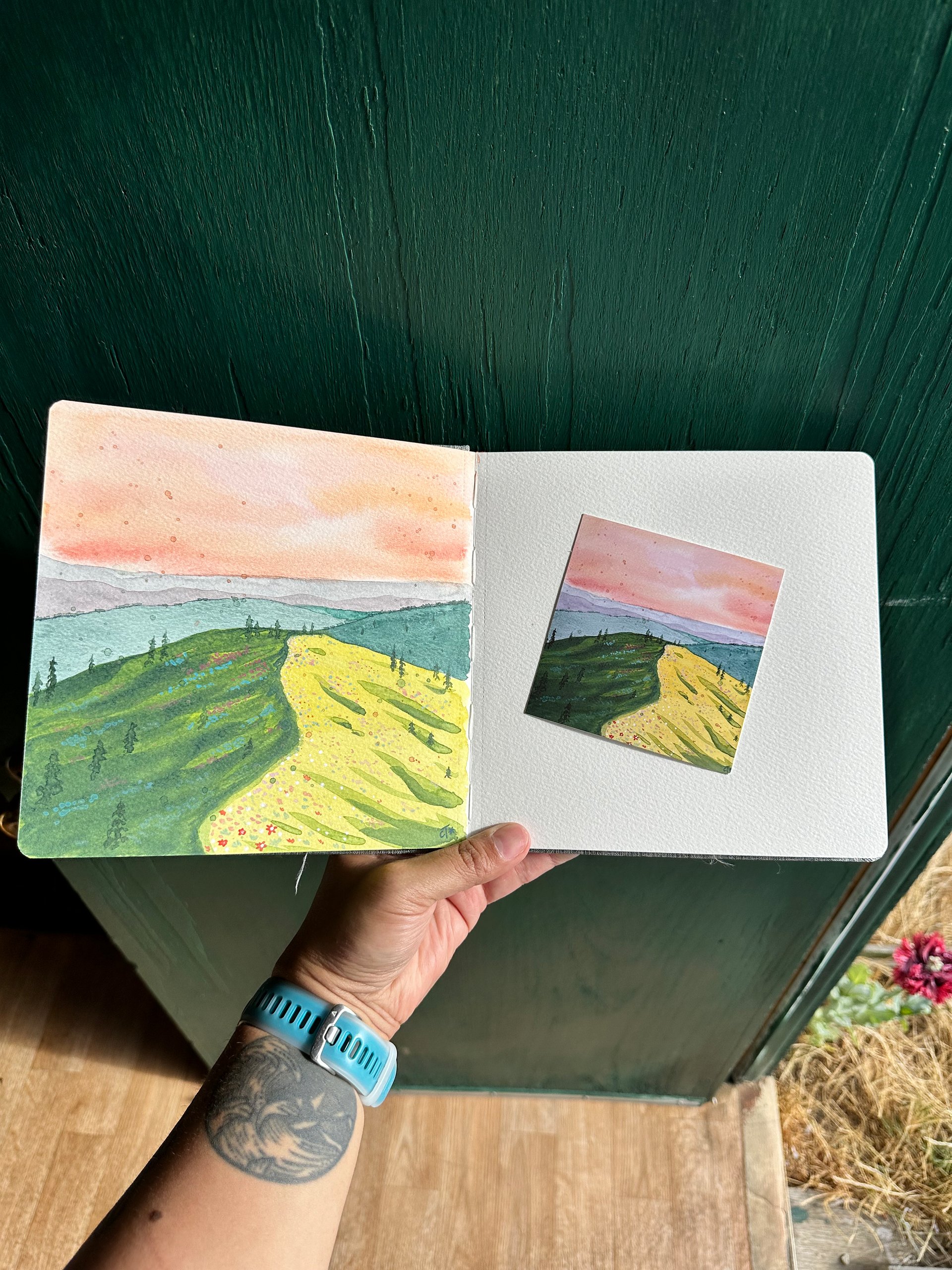 Sunset Hills Watercolor Print product image (2)