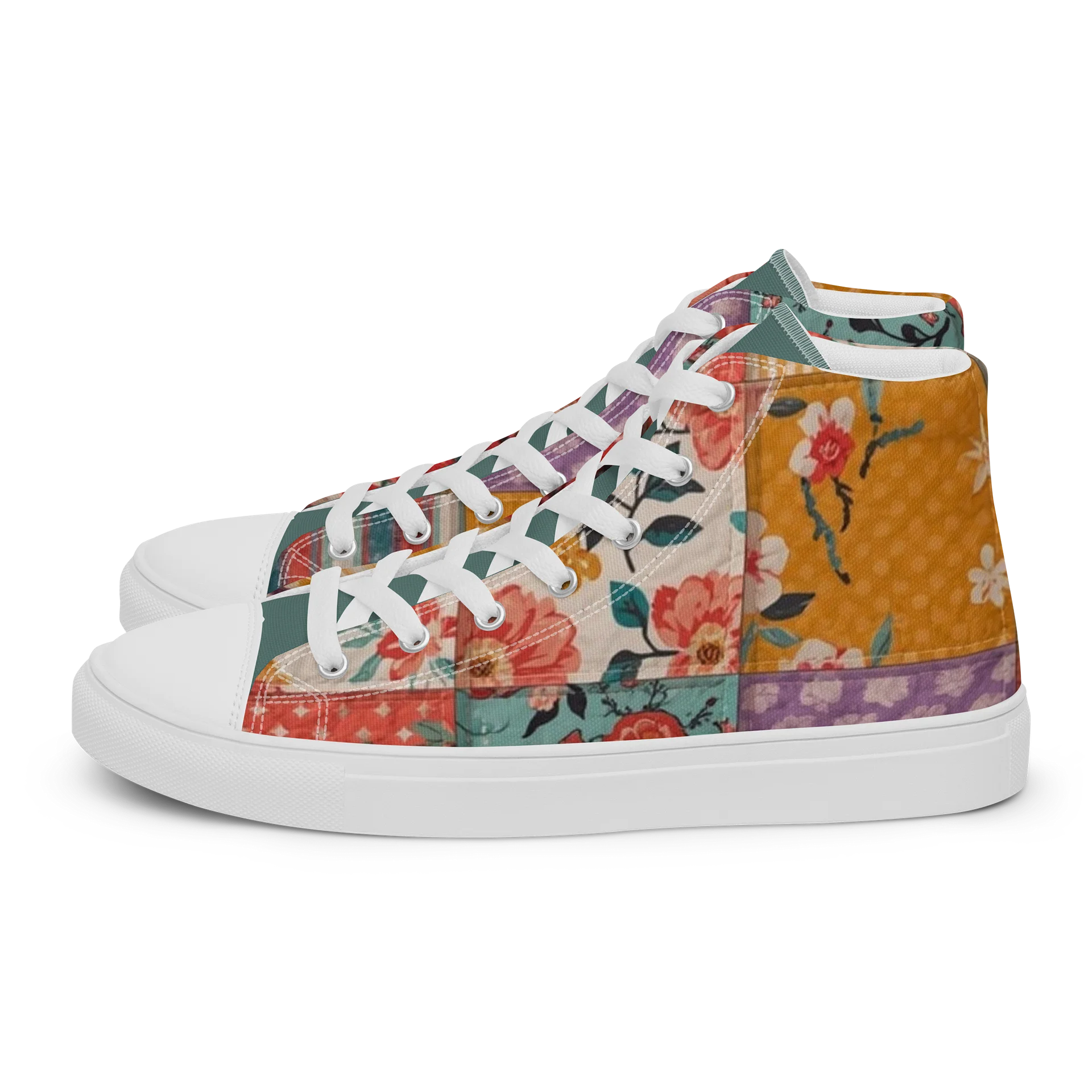 Patchwork Floral High Tops product image (1)