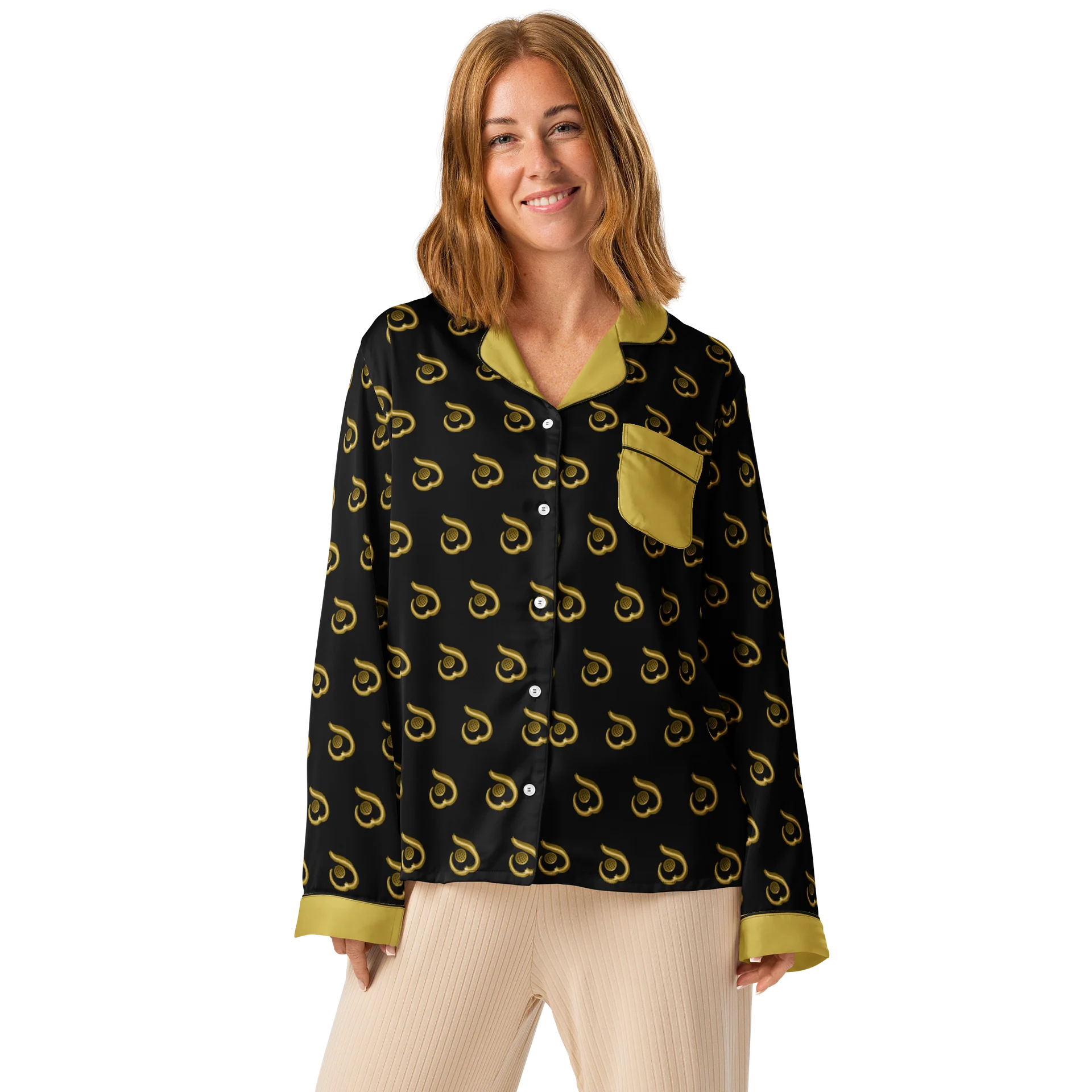 WILLOWISP Base Opp Patterned Long Sleeve Pajama Top product image (1)