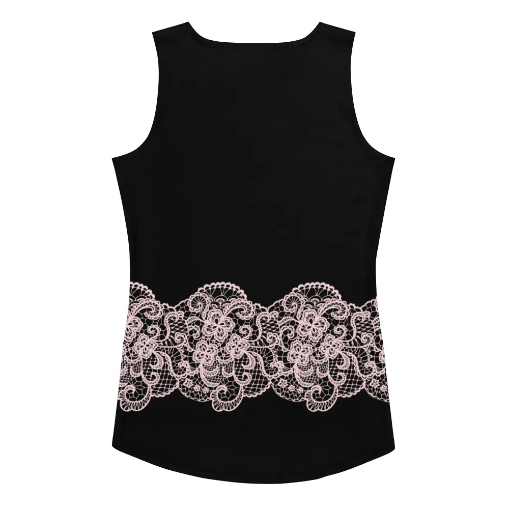 Lace Pink Premium Sleeveless T-Shirt product image (2)