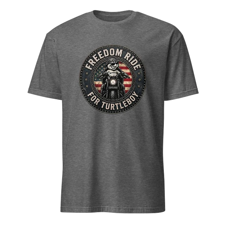 Freedom Ride for Turtleboy (Riders Wearing Gray) - Unisex Softstyle T-Shirt product image (1)
