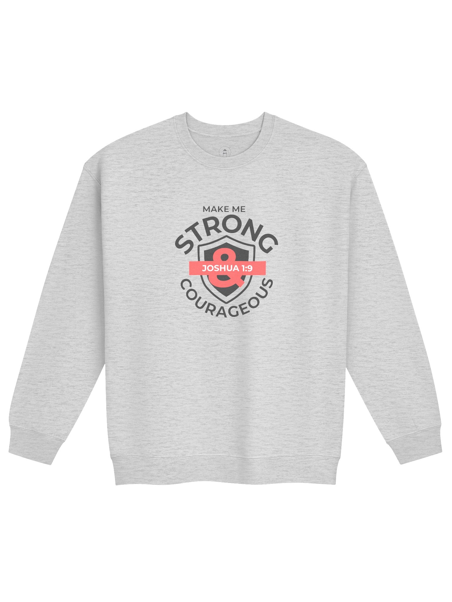 Make Me Strong & Courageous — Light Classic Crewneck Sweatshirt product image (4)
