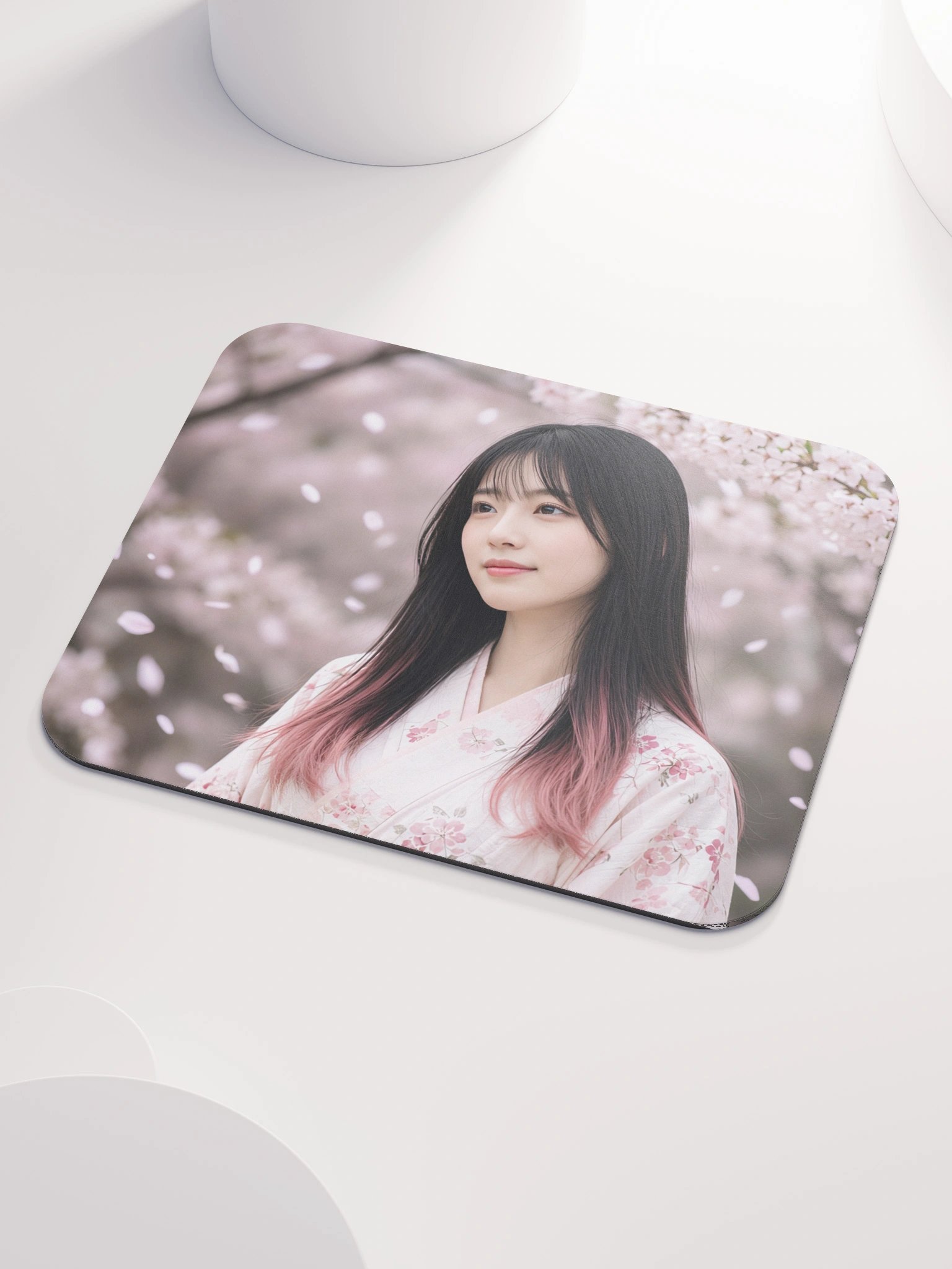 Sakura Blossom Japanese Garden Classic Mouse Pad | Aesthetic Floral Office & Gaming Mousepad product image (3)