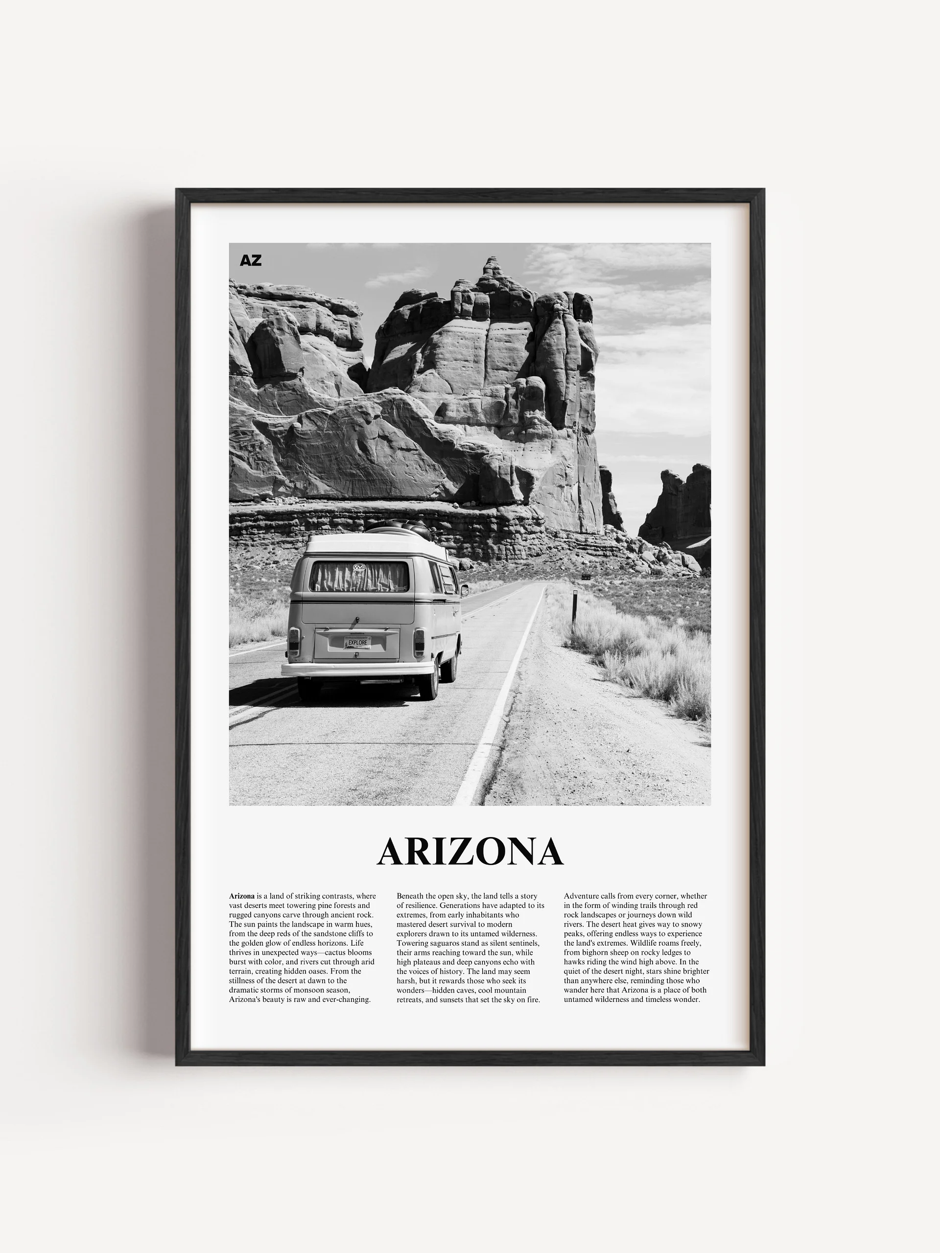 Arizona 03 Newspaper Poster | Framed product image (1)