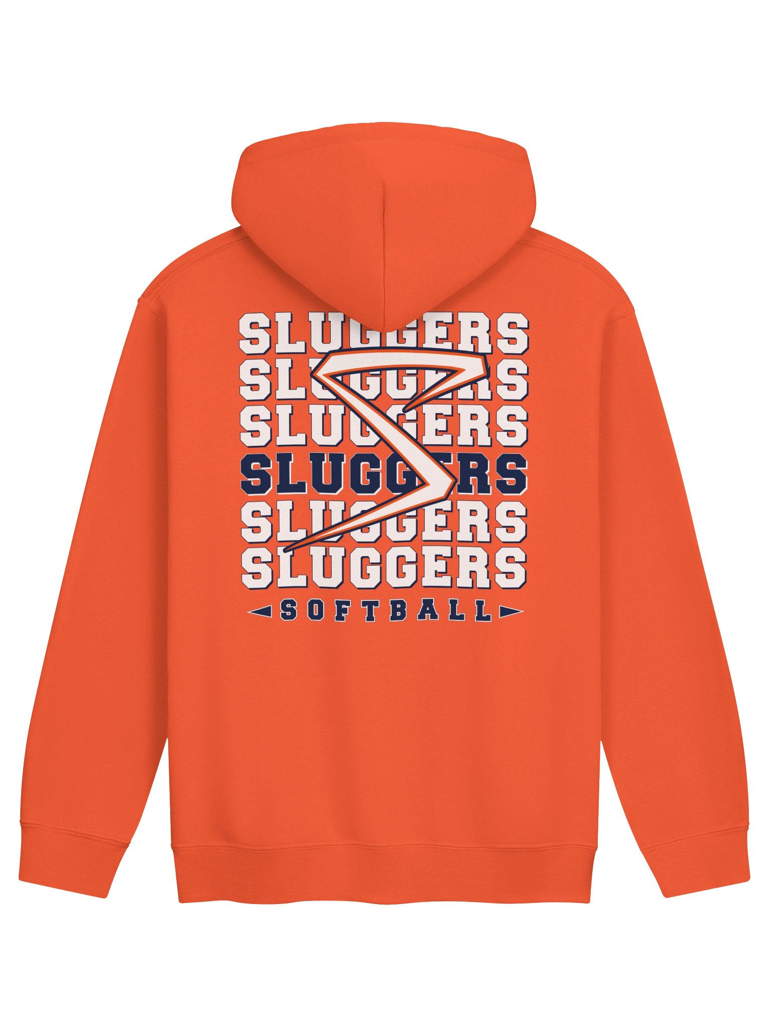 Stacked Sluggers Orange Unisex Hoodie product image (1)