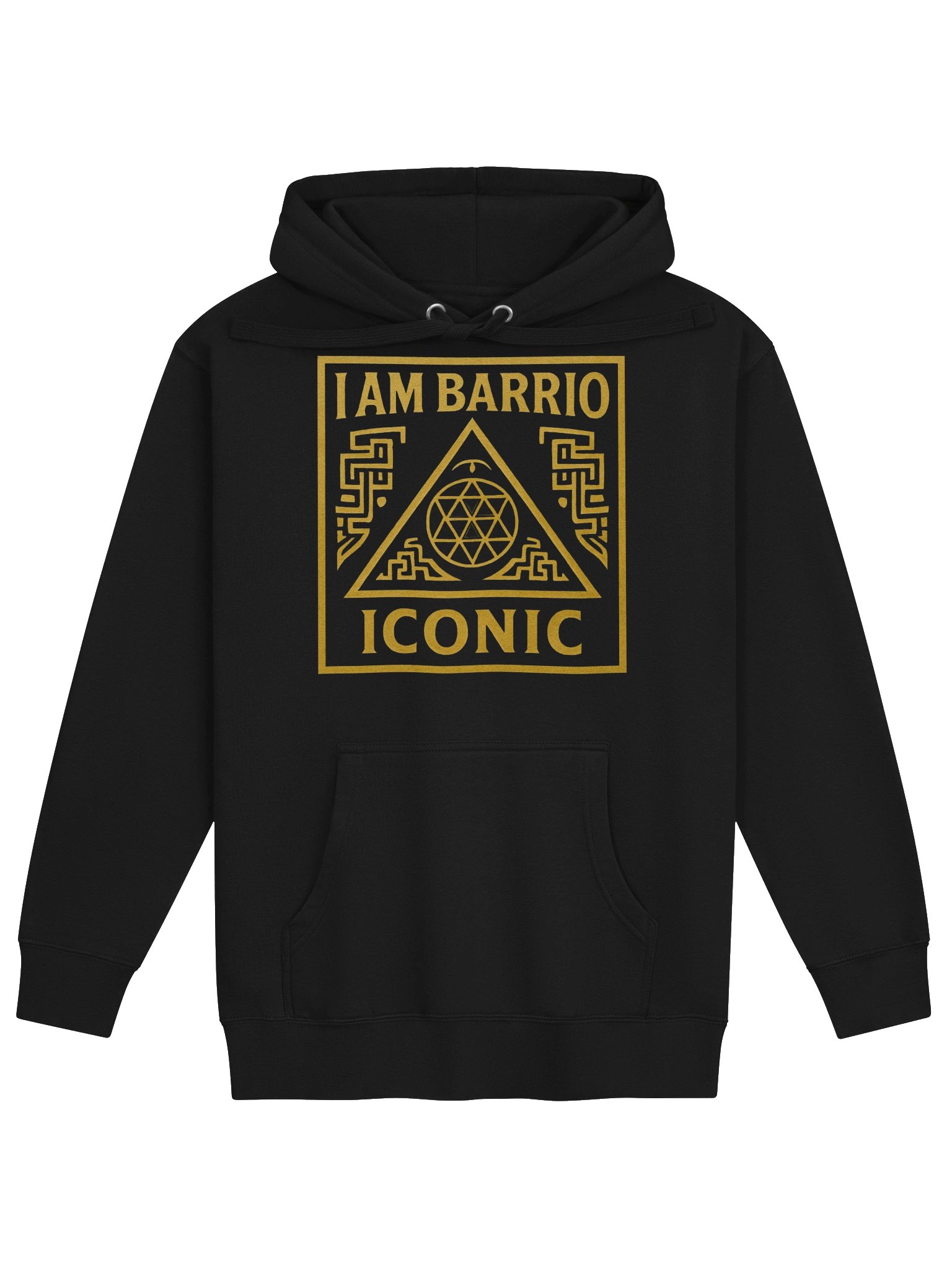 I AM BARRIO ICONIC – Gold Sacred Seal Hoodie product image (1)