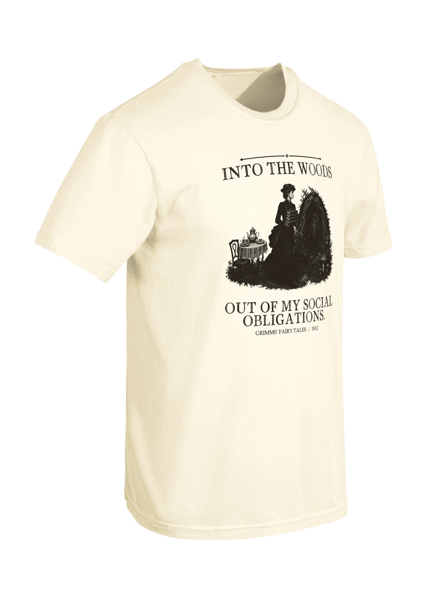 Into Woods Out Social Obligations -- Grimms Fairy Tales Tee (Light) product image (21)