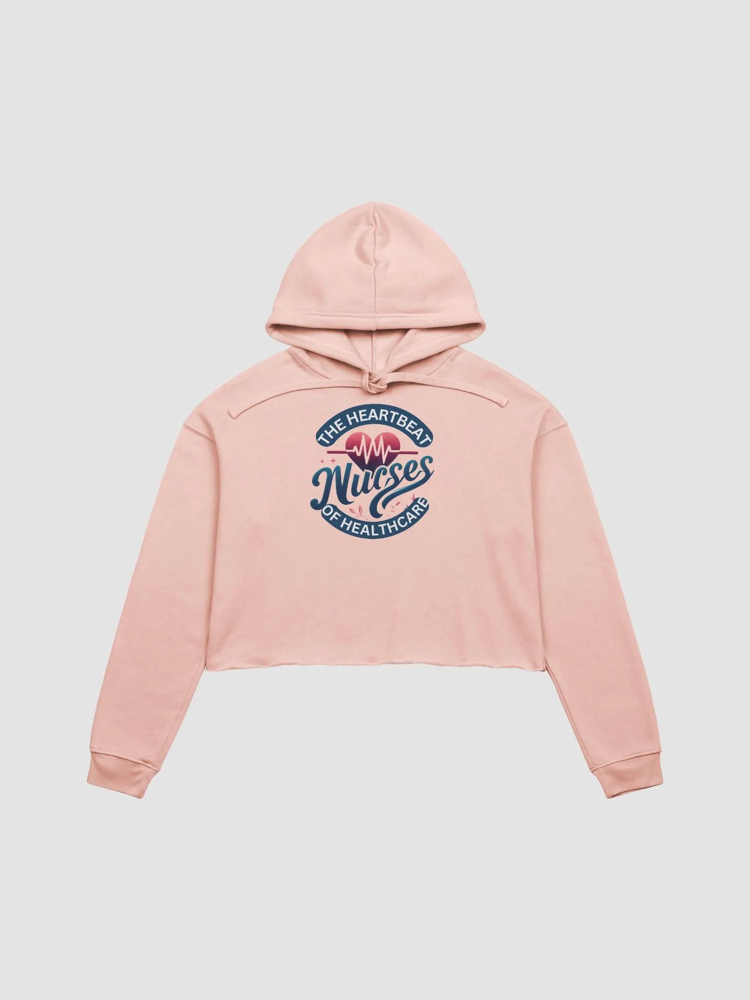 Nurses: Heartbeat of Healthcare Crop Hoodie product image (4)