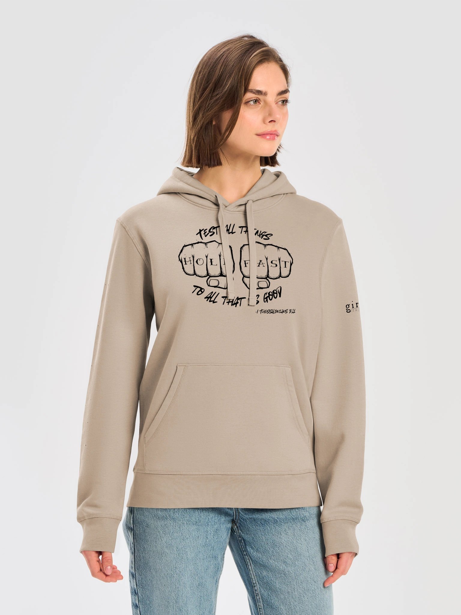 Hold To What Is Good 1 Thessalonians 5:21 Hoodie (Light Colored Hoodies) product image (5)