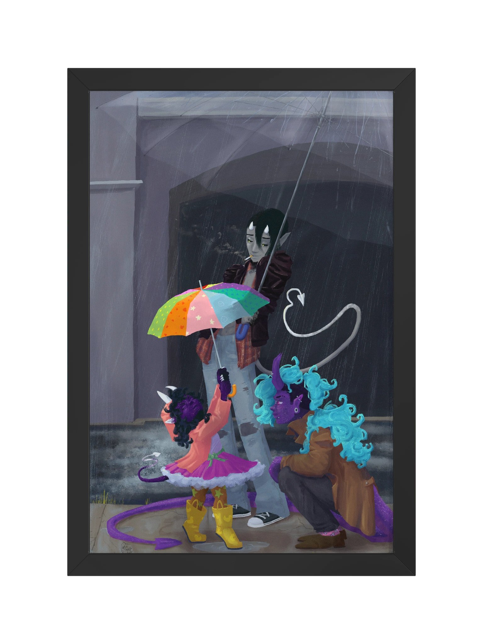 "I'll Keep You Dry" Framed Print product image (6)