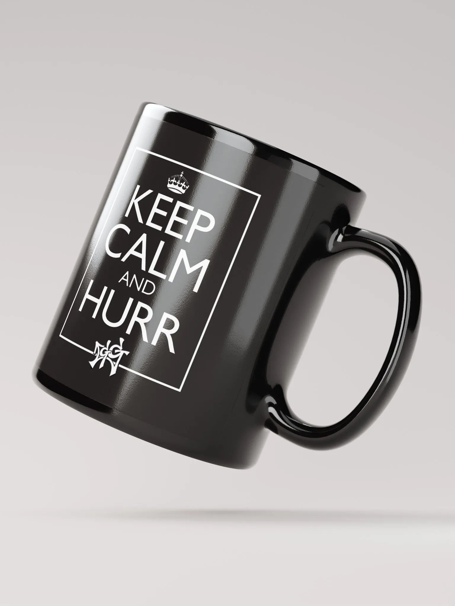 Keep calm and HURR Black Glossy Mug product image (9)