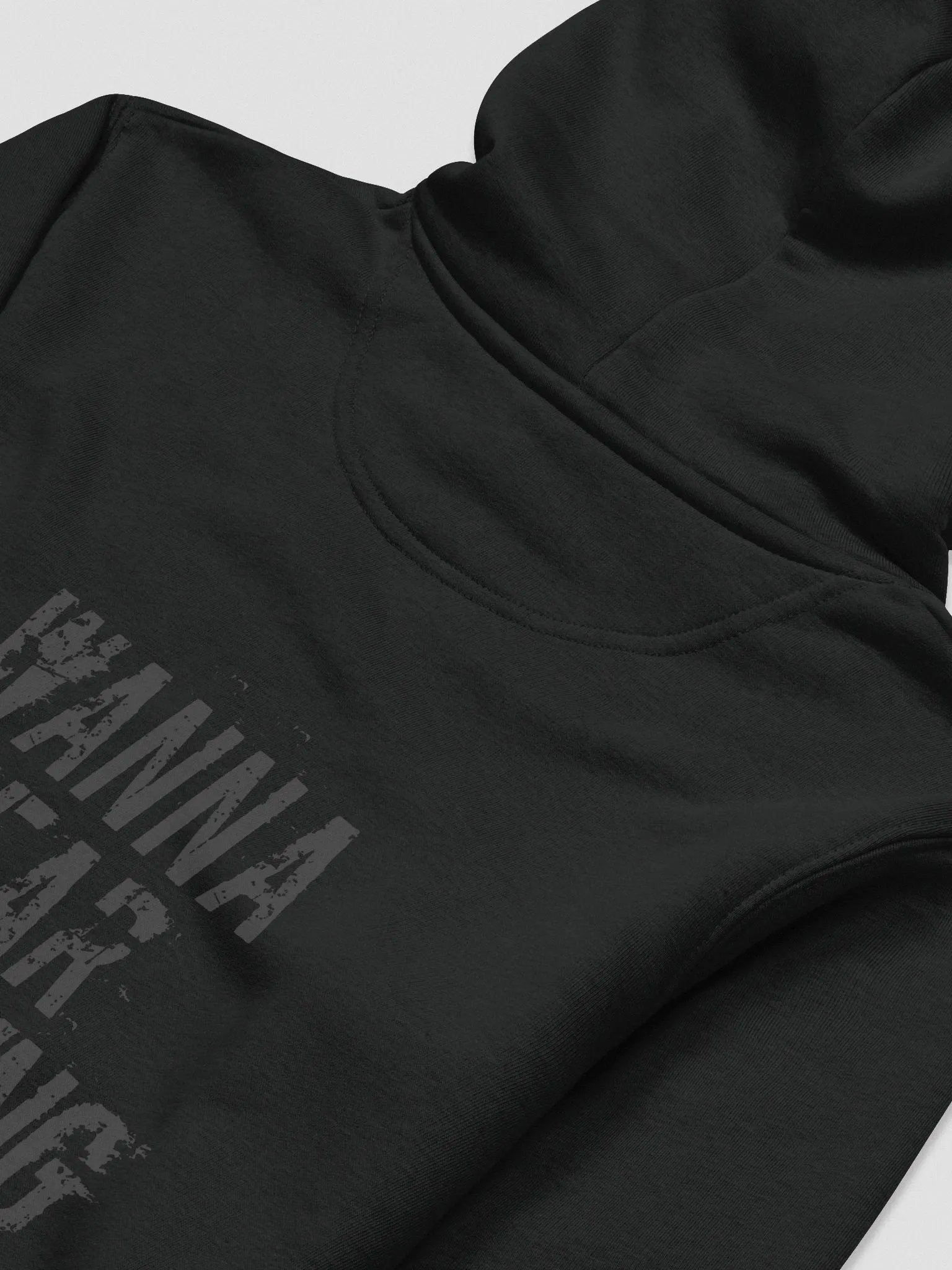 Something Scary Hoodie: Black on Black ECO product image (4)