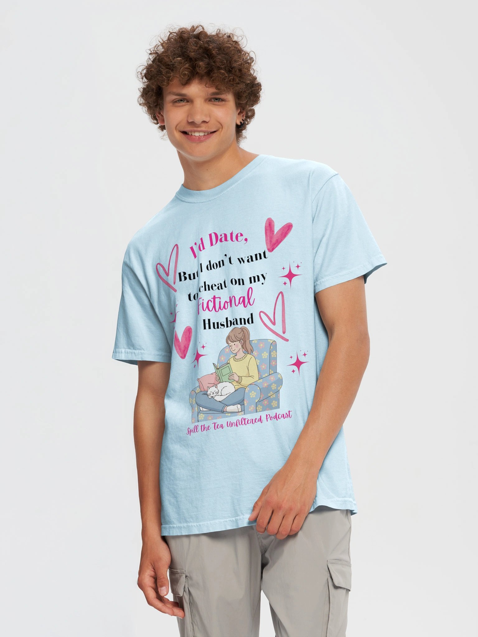 I'd Date — Fictional Husband Bookish Tee product image (5)