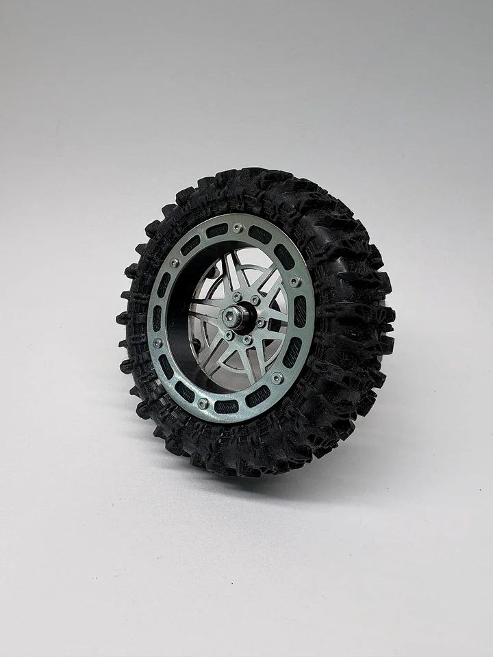 1.8" v2 Floater Wheels - *Brushed* "Supernova" wheel face with "Peep" floater product image (2)