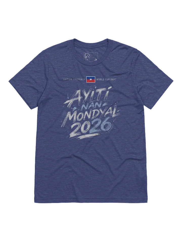 HAITI NAN MONDYAL 2026: Patriotic Tri-Blend Tee product image (1)
