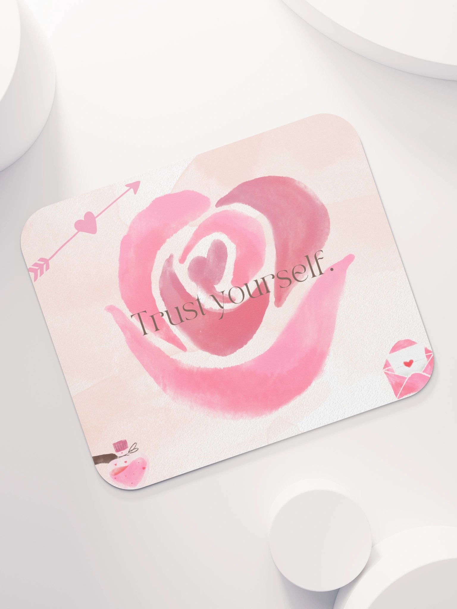 Trust Yourself Rose Mouse Pad product image (7)