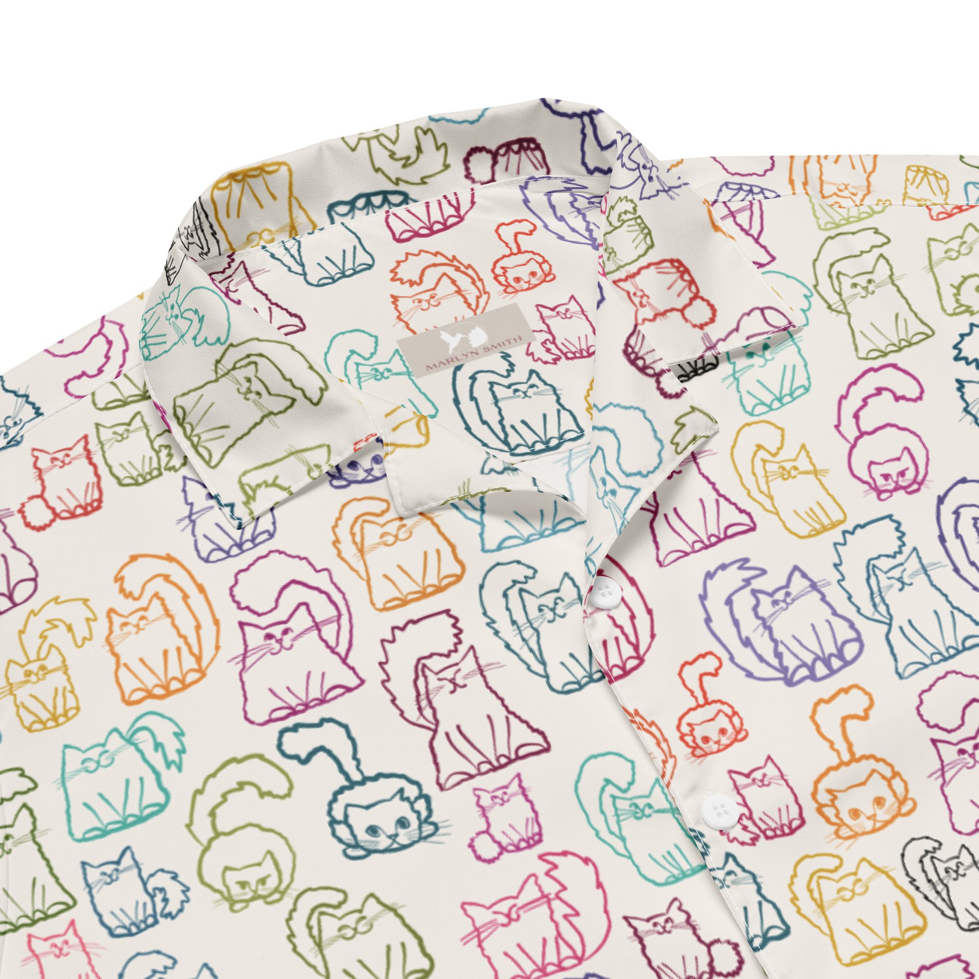 Lots-a-Kitties Oversized Button-Down Shirt product image (3)