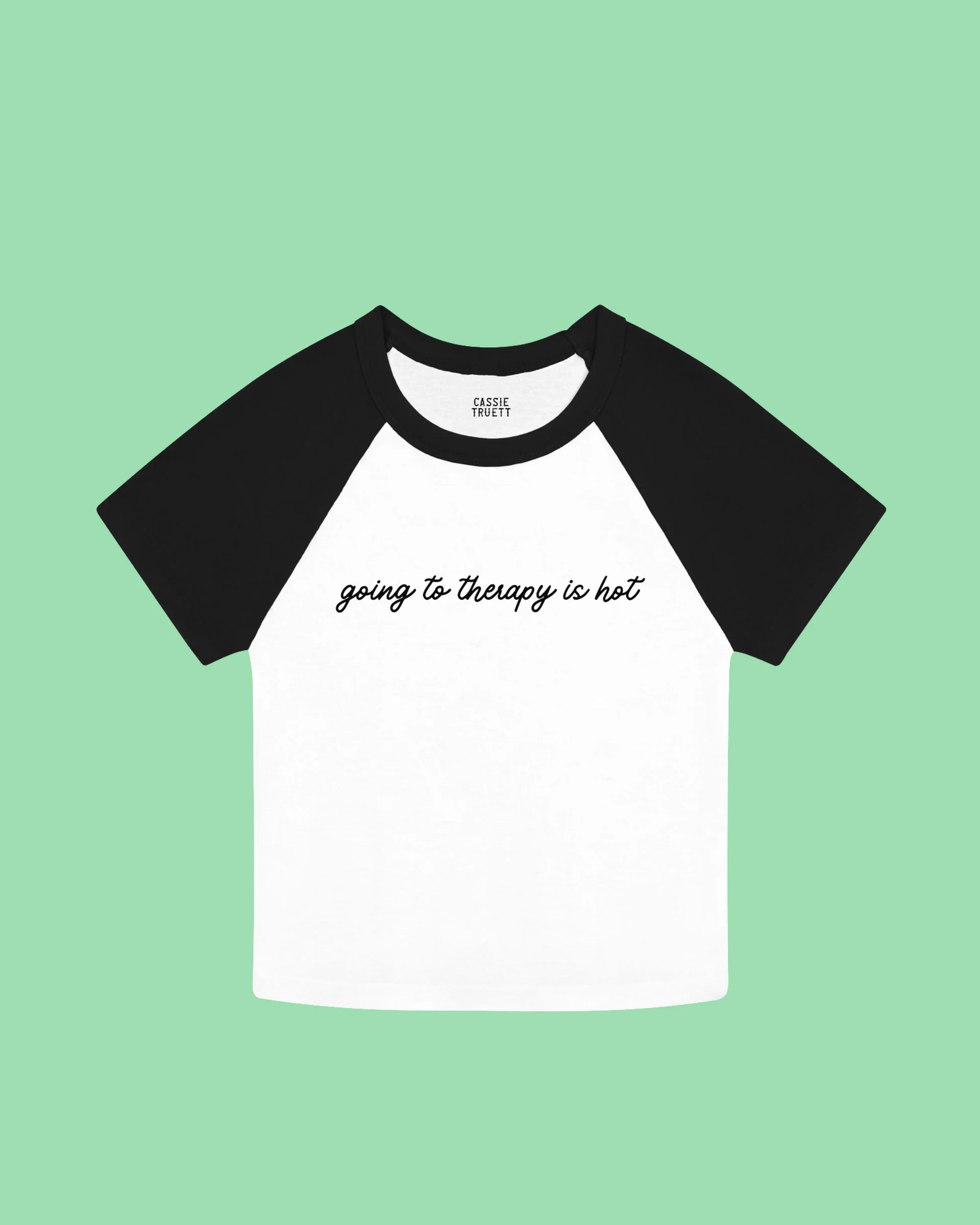 "Going to Therapy is Hot" baby tee product image (1)