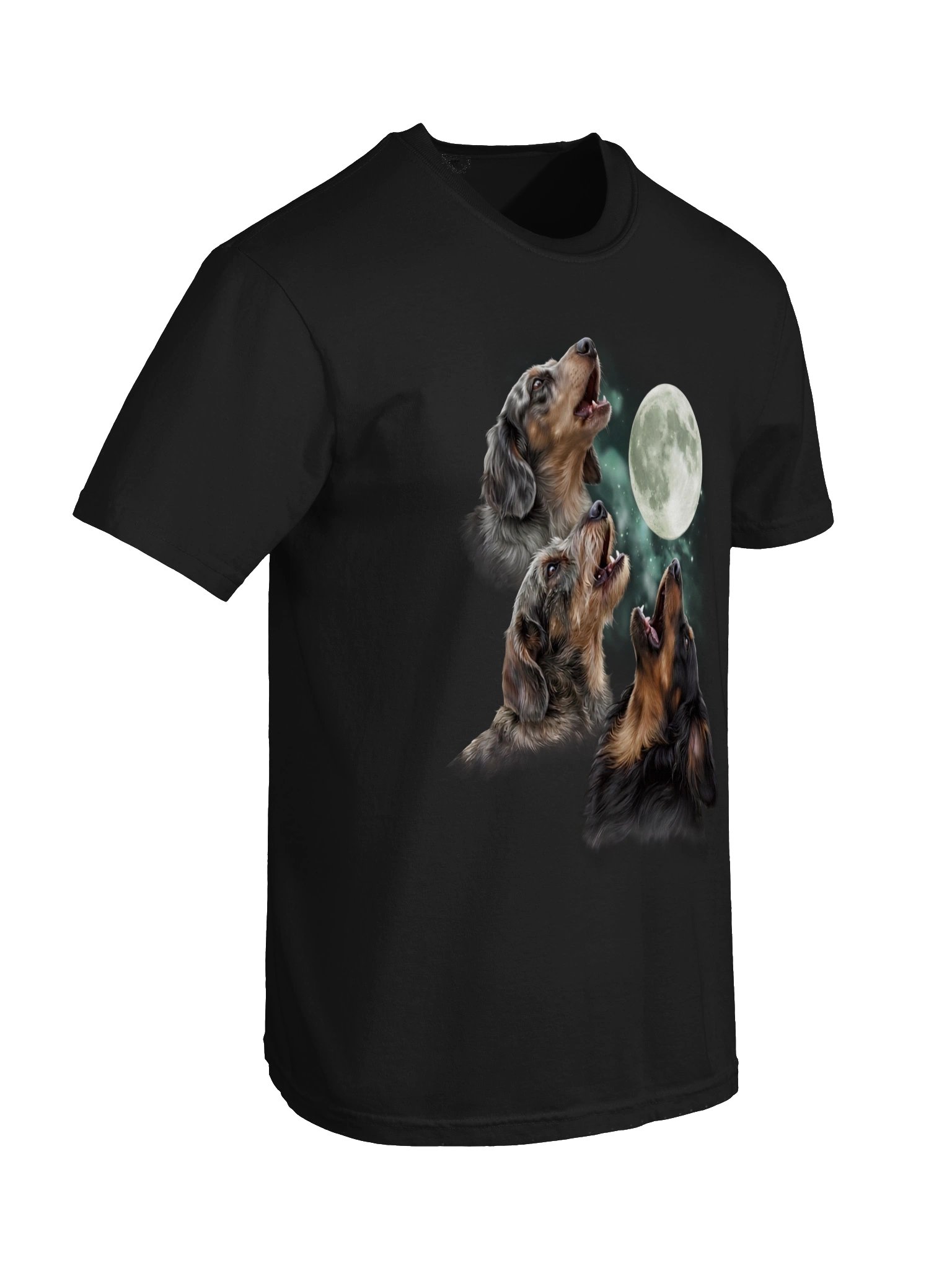 Three Dachshunds Moon Tee product image (6)