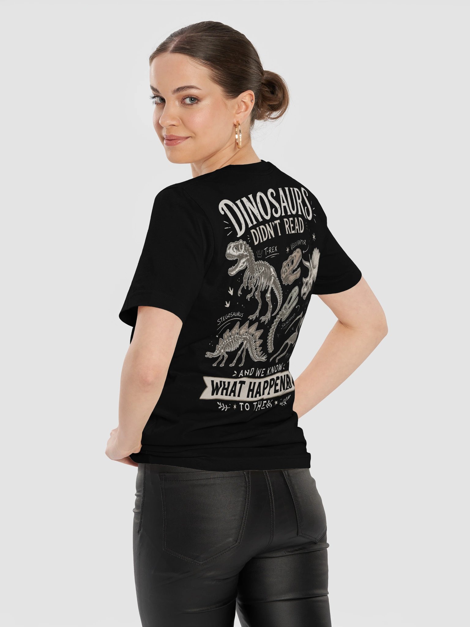 History Teacher T-shirt Dinosaurs Didn’t Read Vintage Graphic Tee product image (12)