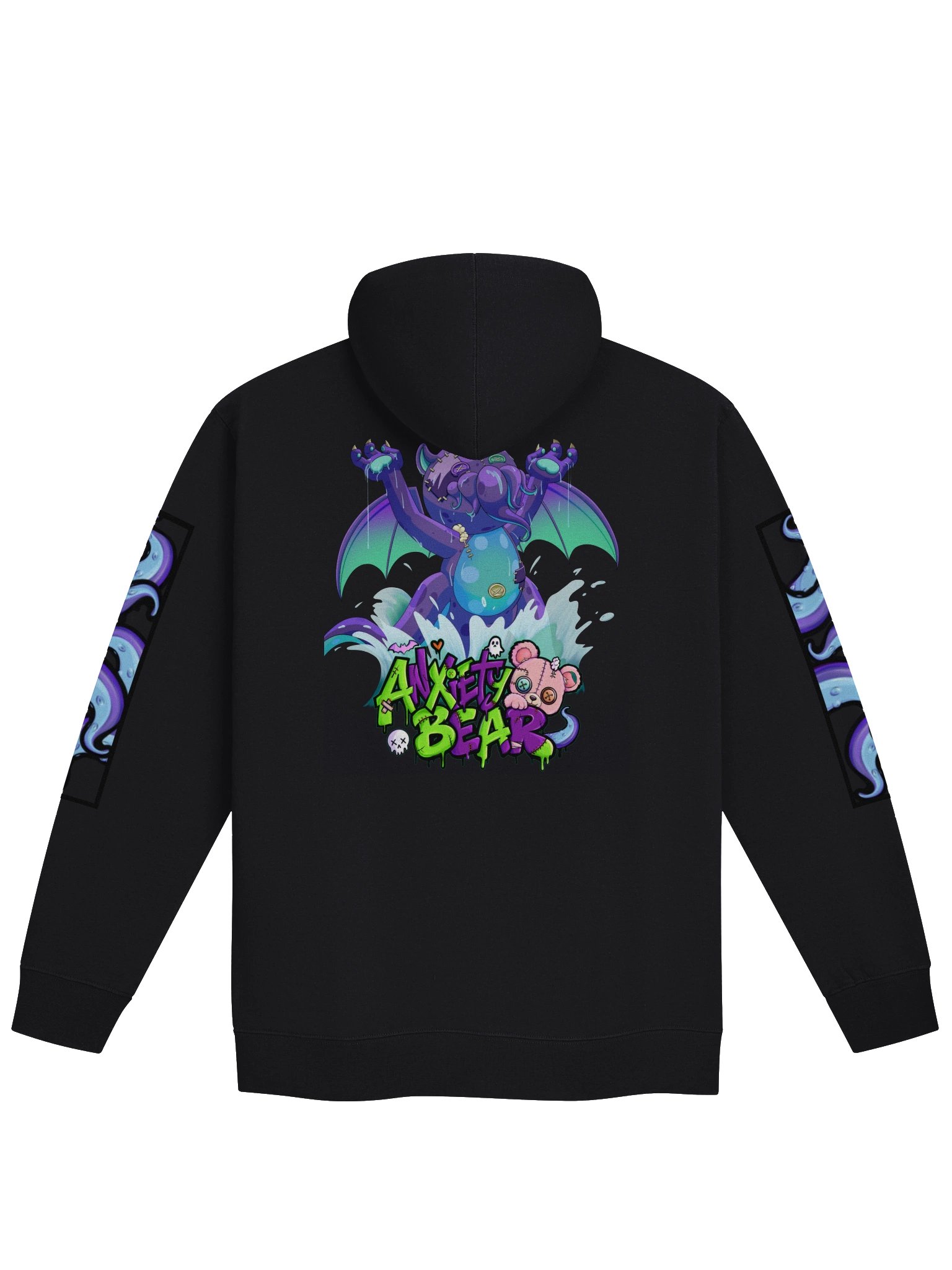 Anxiety Bear Bearthulu Zip Up Hoodie product image (6)
