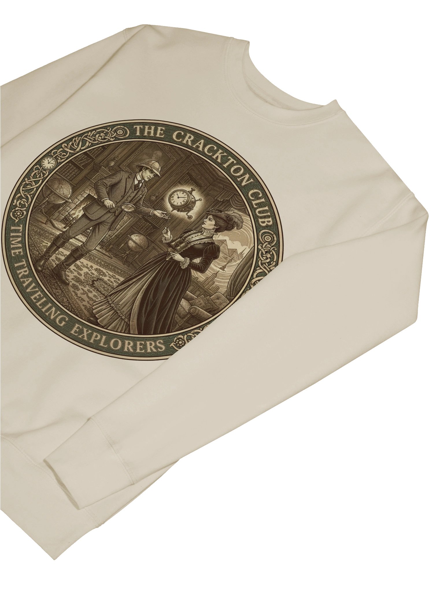 “The Crackton Club – Time Traveling Explorers” – Sweatshirt product image (63)