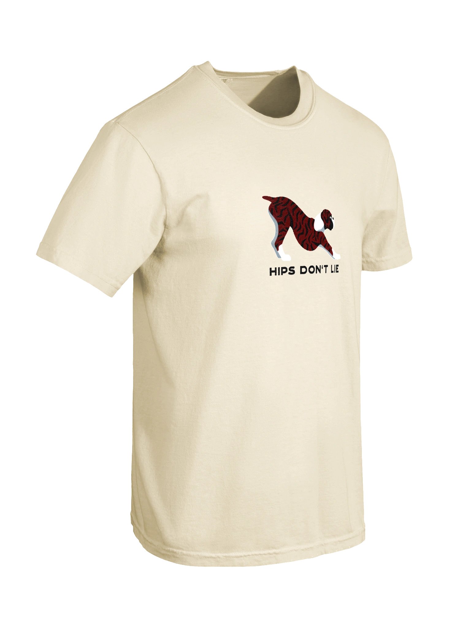 Hips Don't Lie T-Shirt(Embroidered) of a Boxer(Brindle) product image (11)