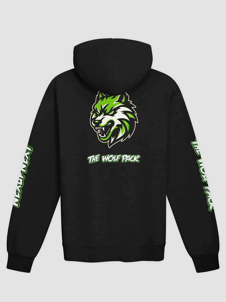 Wolf Pack Hoodie | Black & Green product image (2)