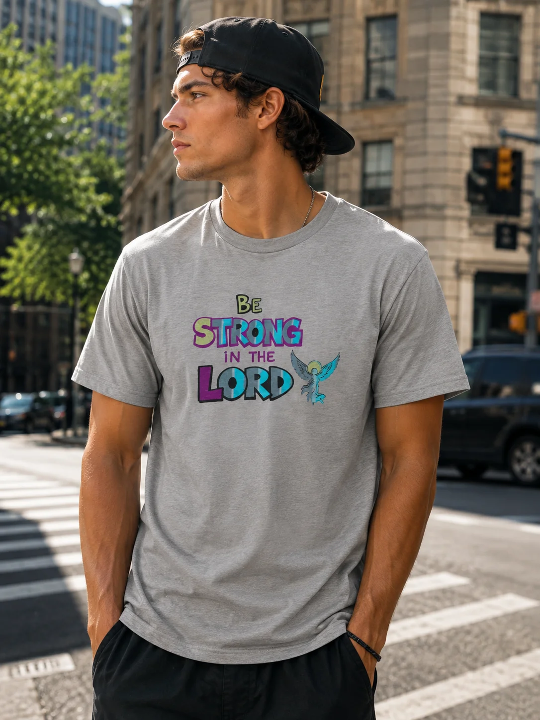Be Strong in the Lord Premium T-shirt product image (3)