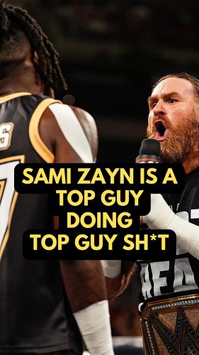 Sami Zayn is a TOP GUY doing TOP GUY SH*T right now as WWE Champion. 

Last night on WWE Raw, Sami Zayn said he is the one gu...