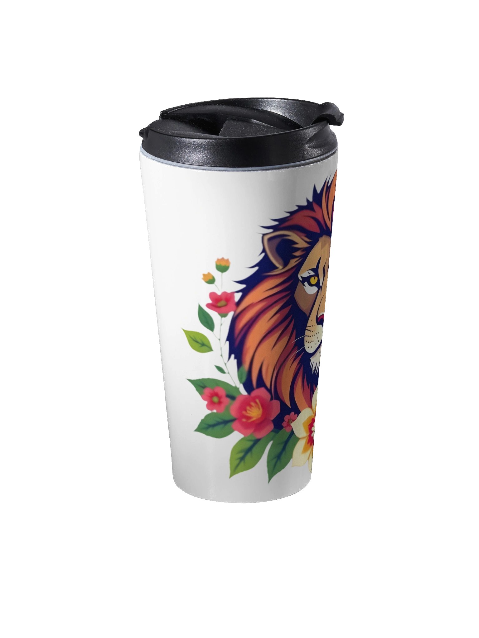 Floral Lion Travel Mug product image (2)