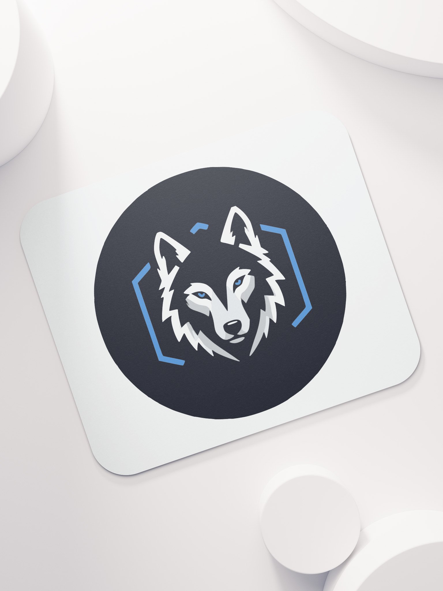 Blue-Eyed Wolf Logo Mouse Pad product image (7)