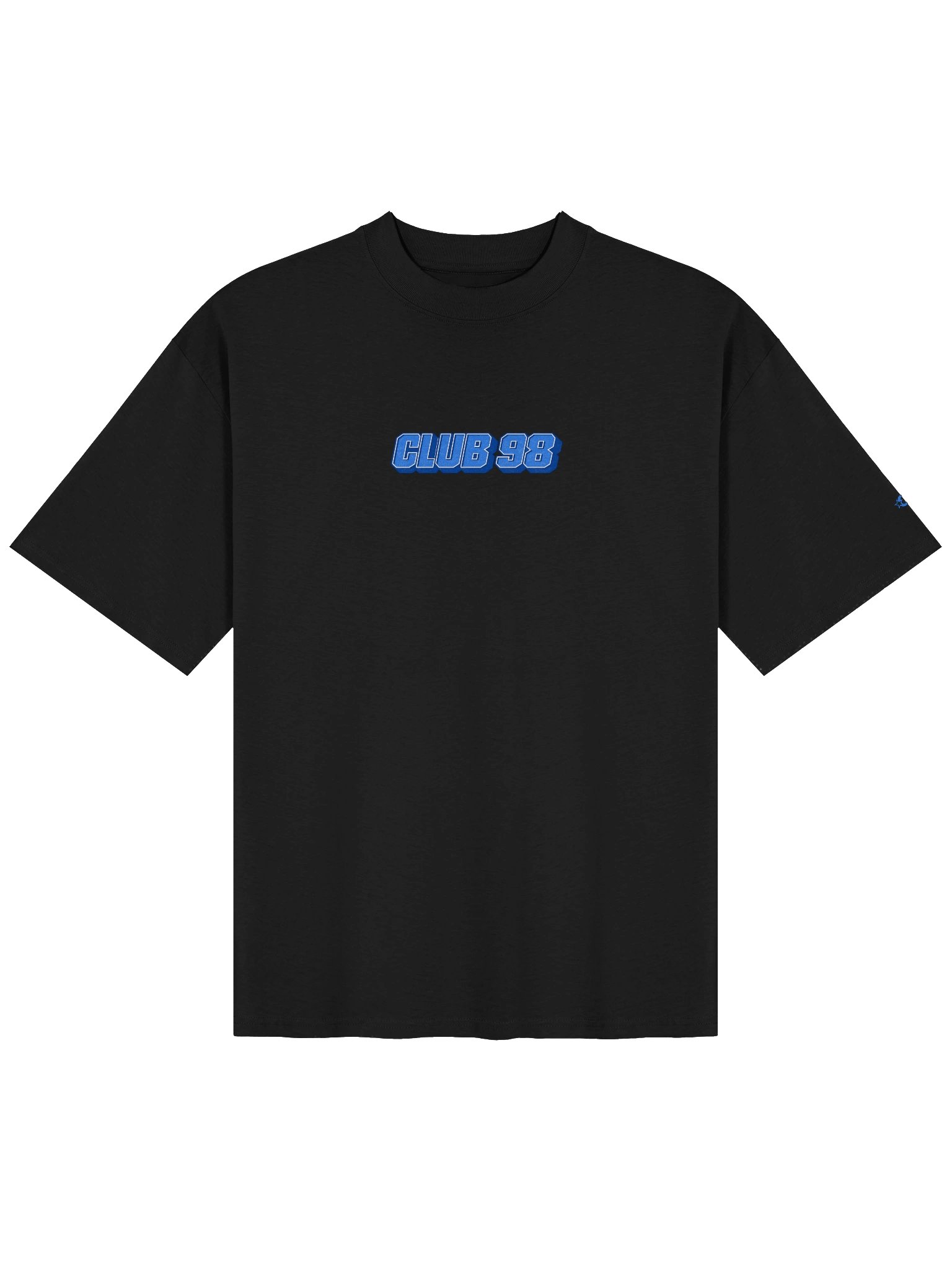 CLUB 98 Blue RETRO Oversized Tee product image (1)