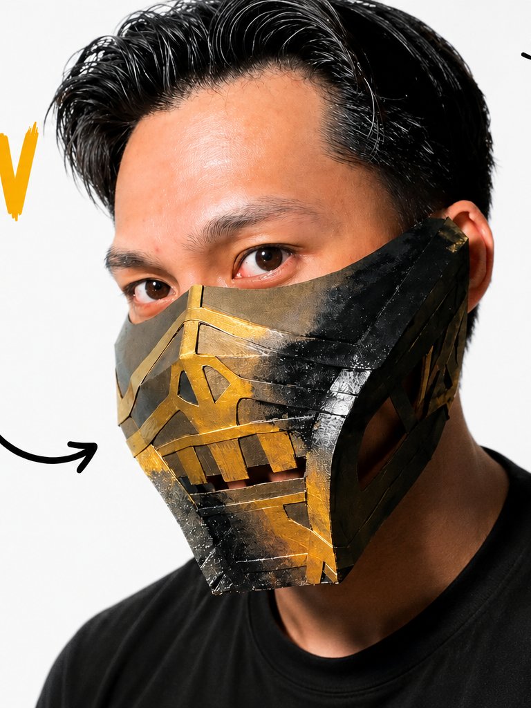 TEMPLATE - Scorpion Mask | Mortal Kombat product image (1)