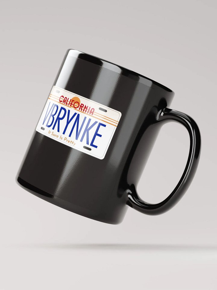 It Sure Is Pretty License Plate Black Glossy Mug product image (2)