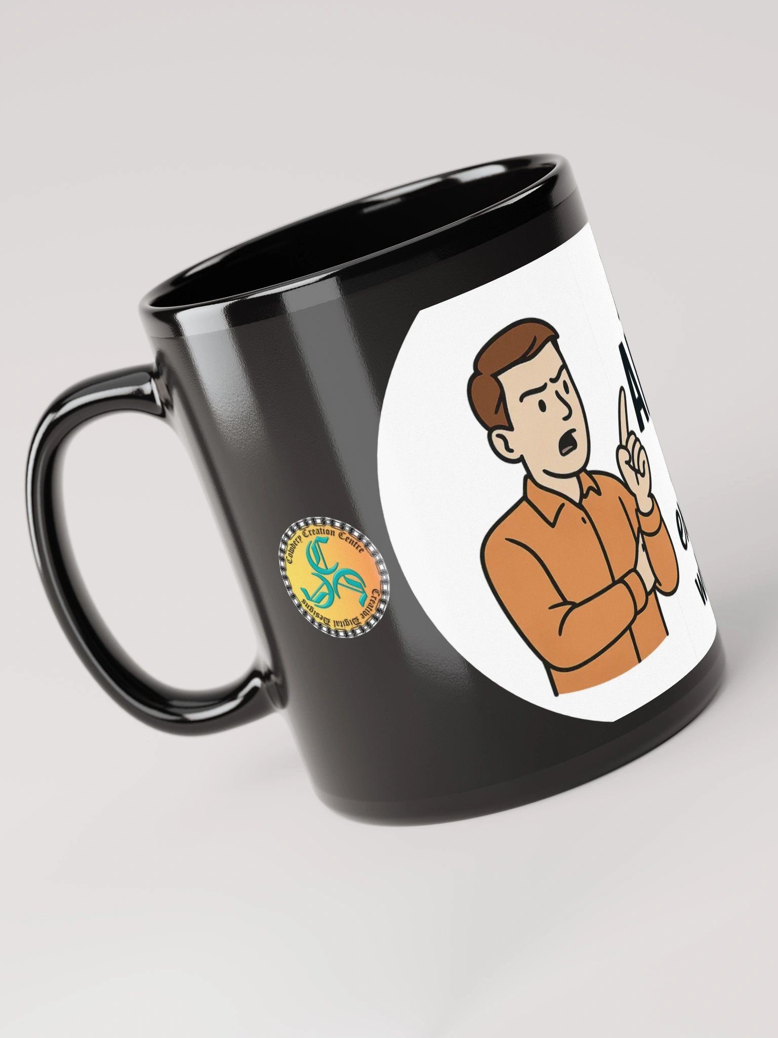 I'm Not Arguing (Male) Glossy Black Mug product image (3)