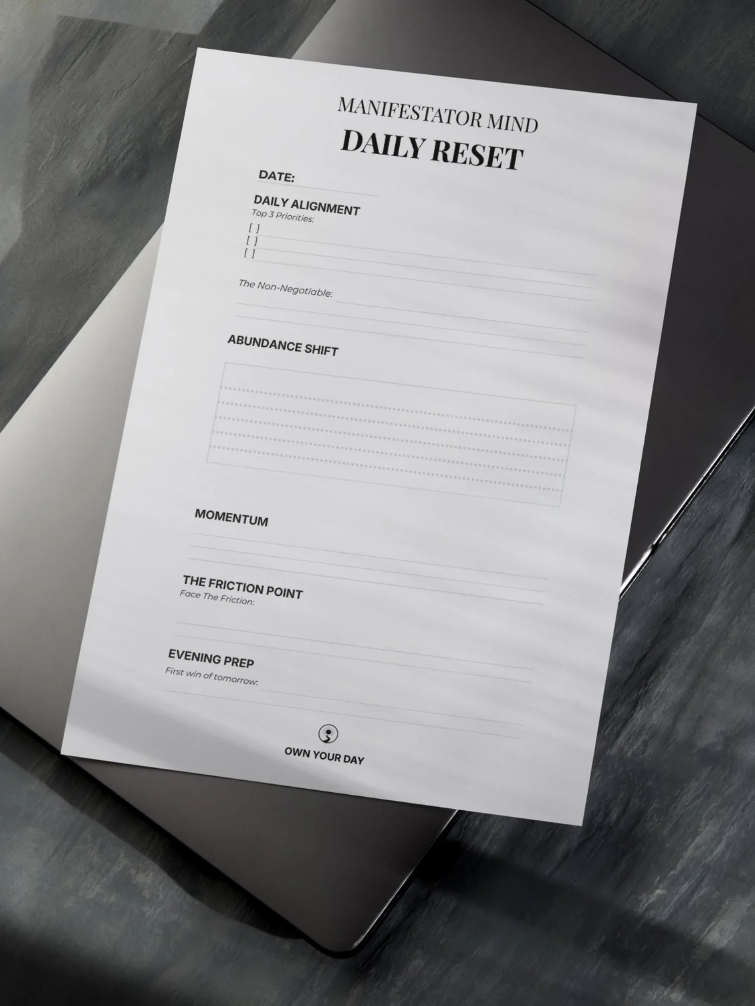 MANIFESTATOR Daily Reset System product image (6)