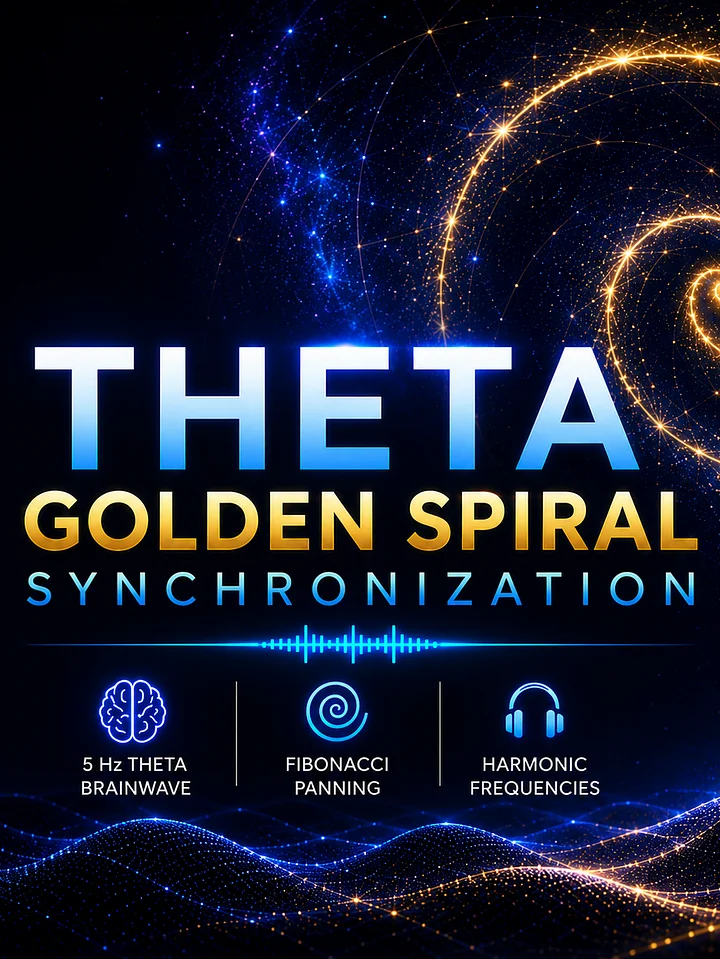 Theta Gold Spiral Synchronization product image (1)