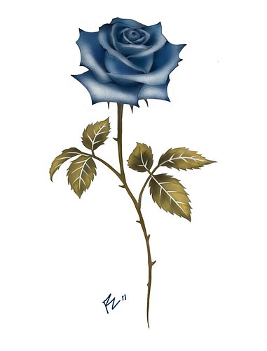 Blue Rose 🥀 #rosetattoo #finelinetattooartist #opelika #auburn #alabama