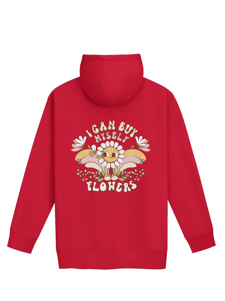 I Can Buy Myself Flowers Hoodie | 70s Self-Love Front & Back Design product image (2)