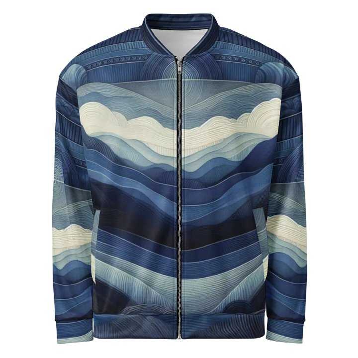 Women's Azure Wave-Print-3 Jacket product image (1)