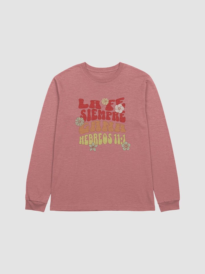 Retro Floral Faith Long Sleeve Tee product image (13)