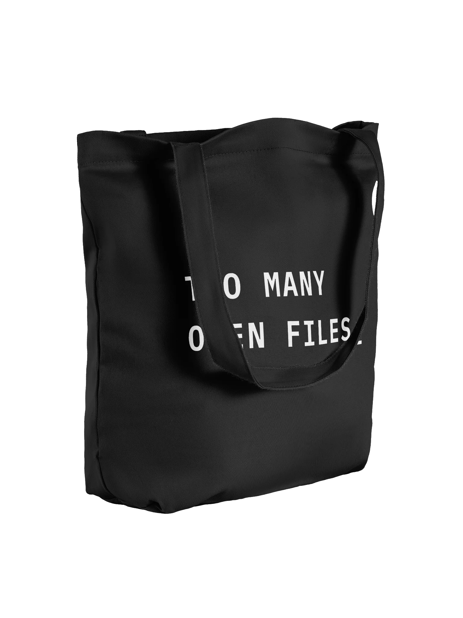 TOO MANY OPEN FILES ORGANIC COTTON BAG product image (4)
