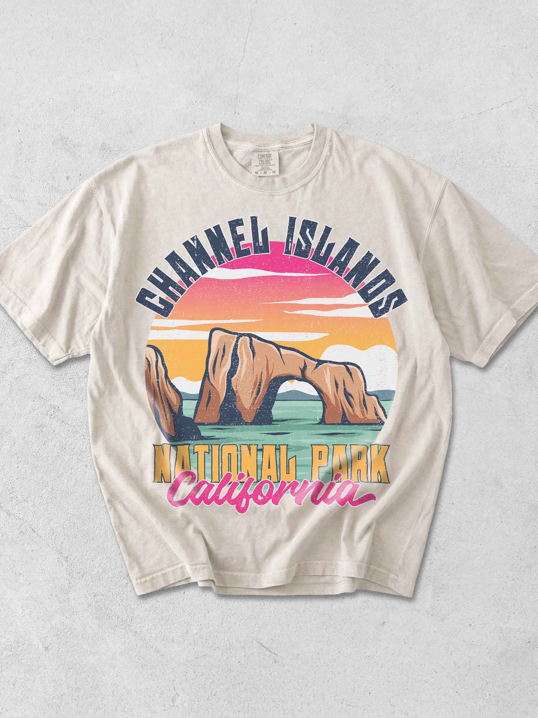 Channel Islands National Park California Shirt – Vintage Sea Arch Sunset Coastal Retro Tee product image (1)