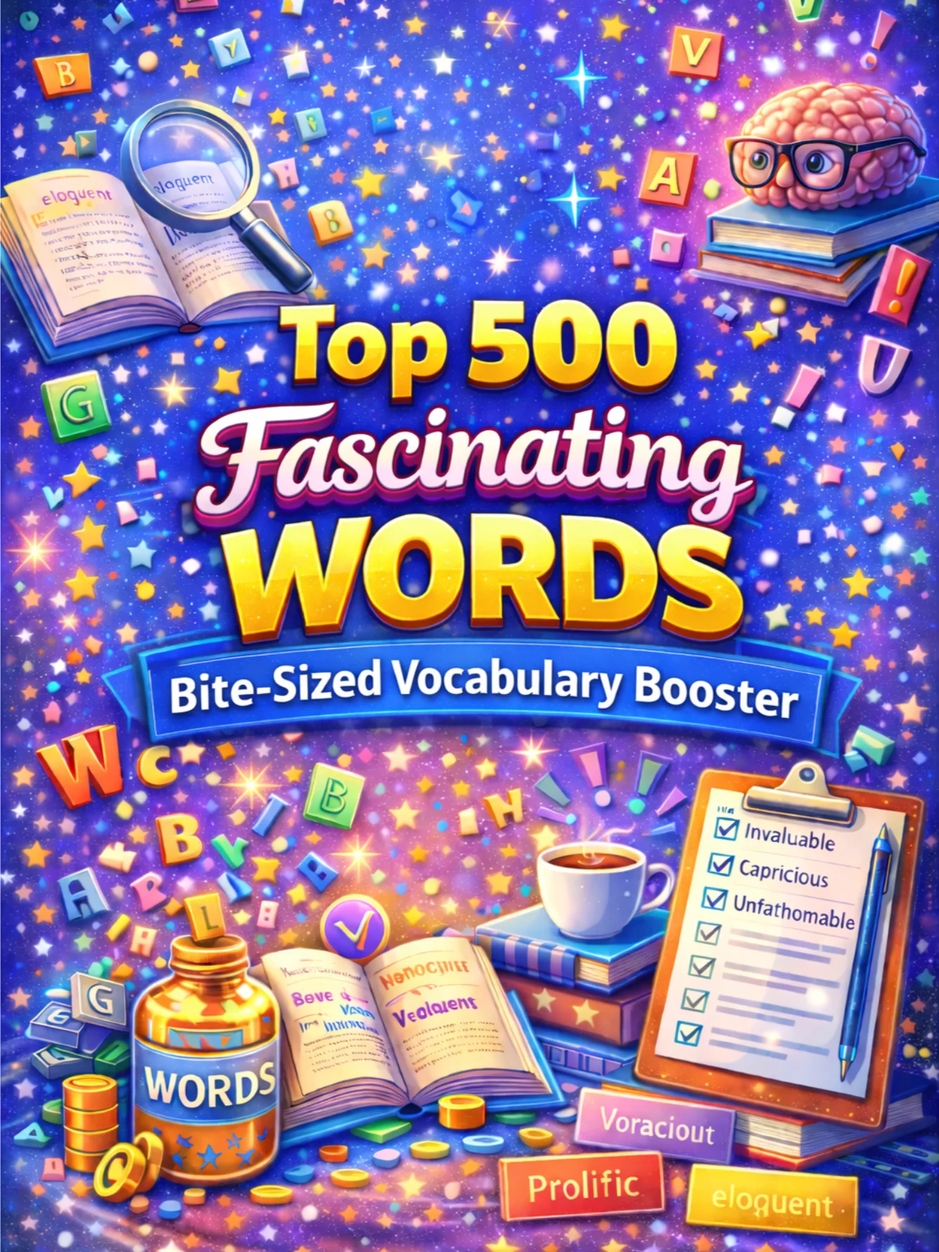 Top 500 Fascinating Words: Bite-Sized Vocabulary Booster product image (1)